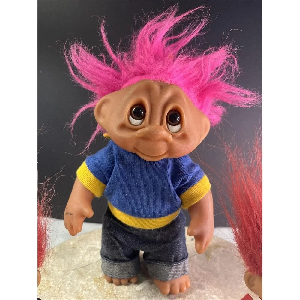 1990's Russ & Berries Set Of 3 Troll Dolls 2 With Tags
